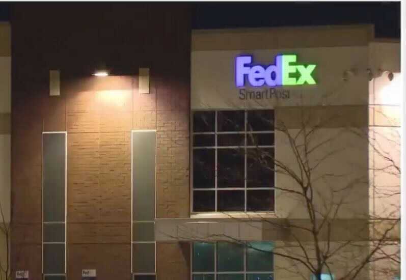 The FedEx facility in Indianapolis that was the site of a mass shooting late on Thursday, April 15.